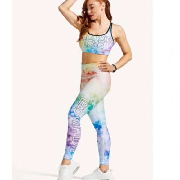 Peloton WITH Reversible Lead With Love Leggings Size Large NWT - Picture 11 of 11